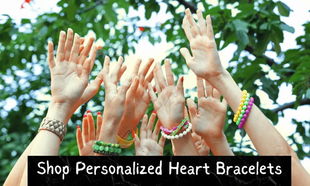Shop Personalized Heart Bracelets