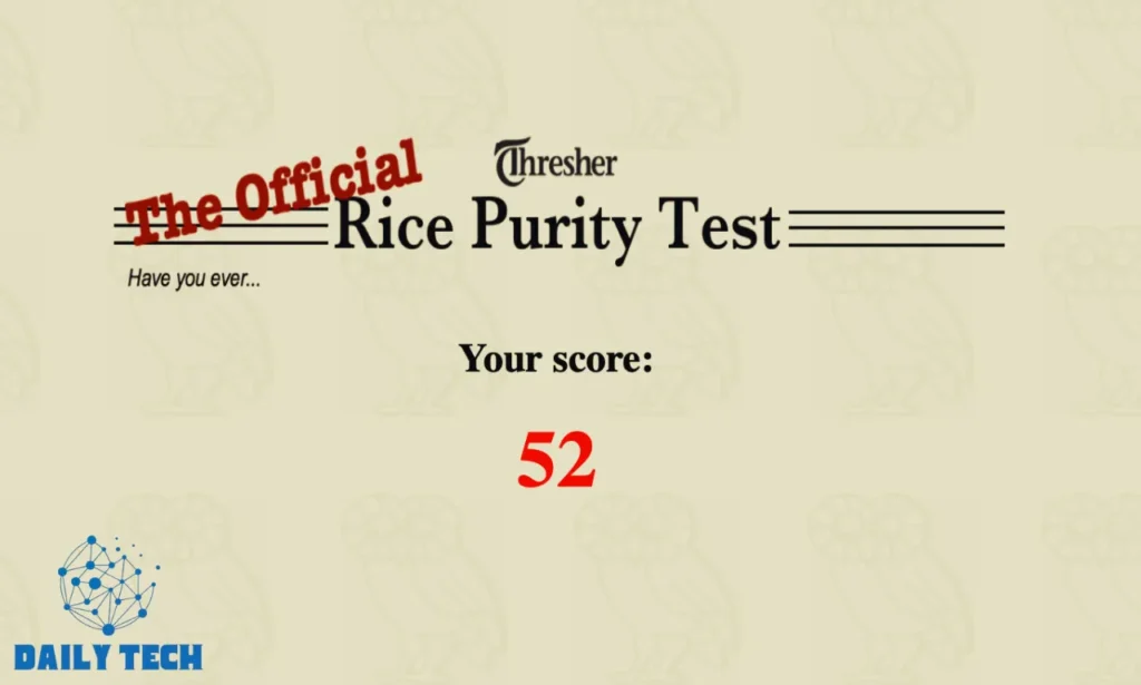 rice purity test