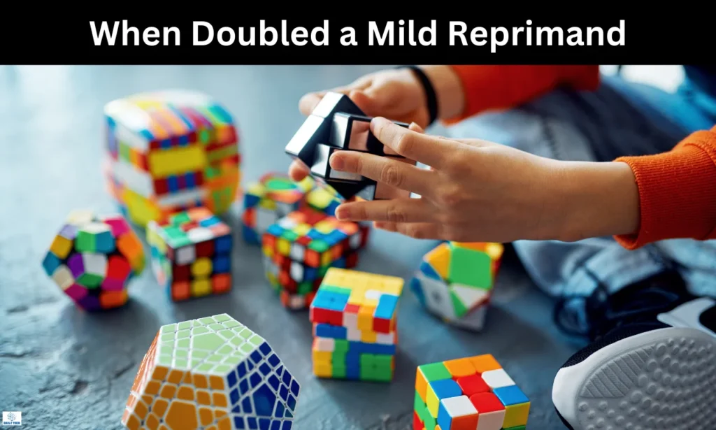 when doubled a mild reprimand